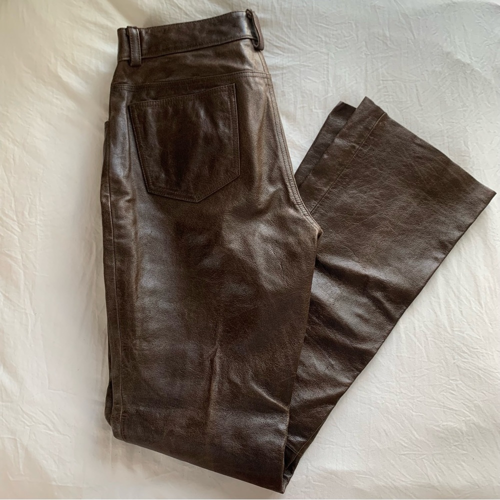 Brown Leather Pants